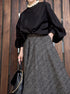 sheer volume sleeve blouse